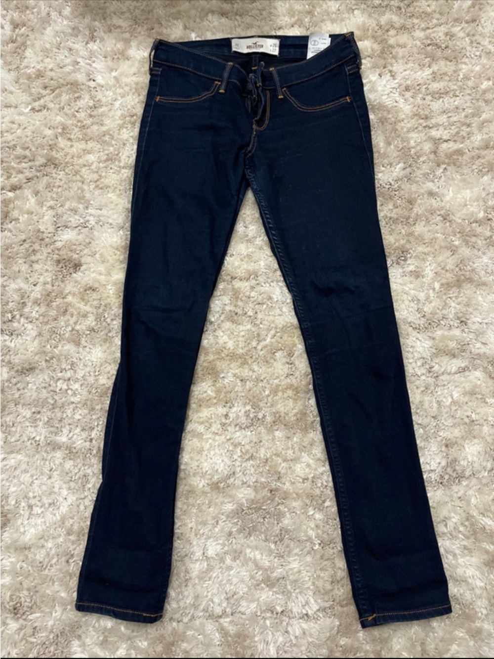 Dark Blue Women's Skinny Jeans - Hollister